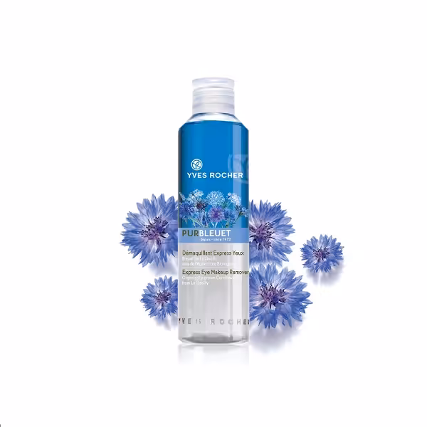 پاک کننده آرایش چشم دو فاز ایو روشه مدل Pure Blueberry حجم 100 میلی لیتر