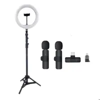 کیت آرایشگاهی رینگ لایت Hero-YQ-320 و میکروفون E-kit7