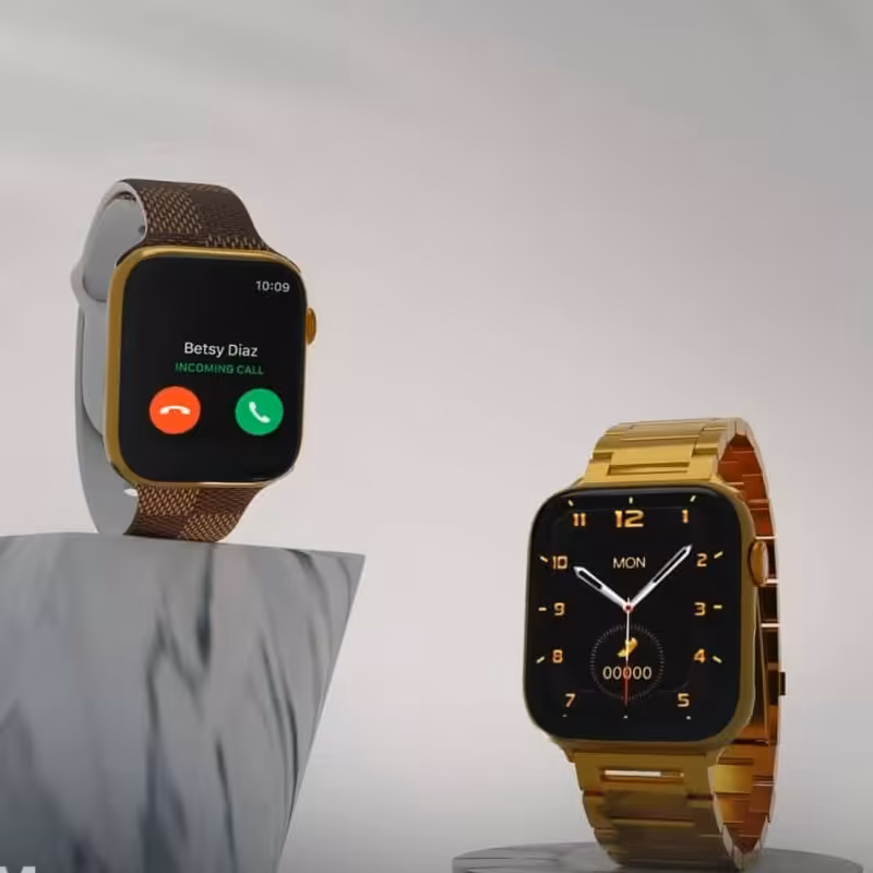 ساعت هوشمند G8 max  بدنه الومینیوم ، بند استیل و سیلیکونی