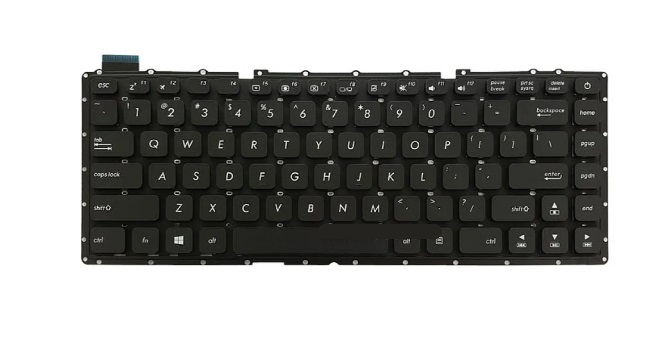 کیبورد لپ تاپ ایسوس VivoBook X441 مشکی-اینترکوچک بدون فریم-به همراه کلید پاور