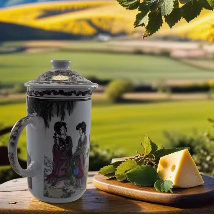 فنجان چای سبزچینی