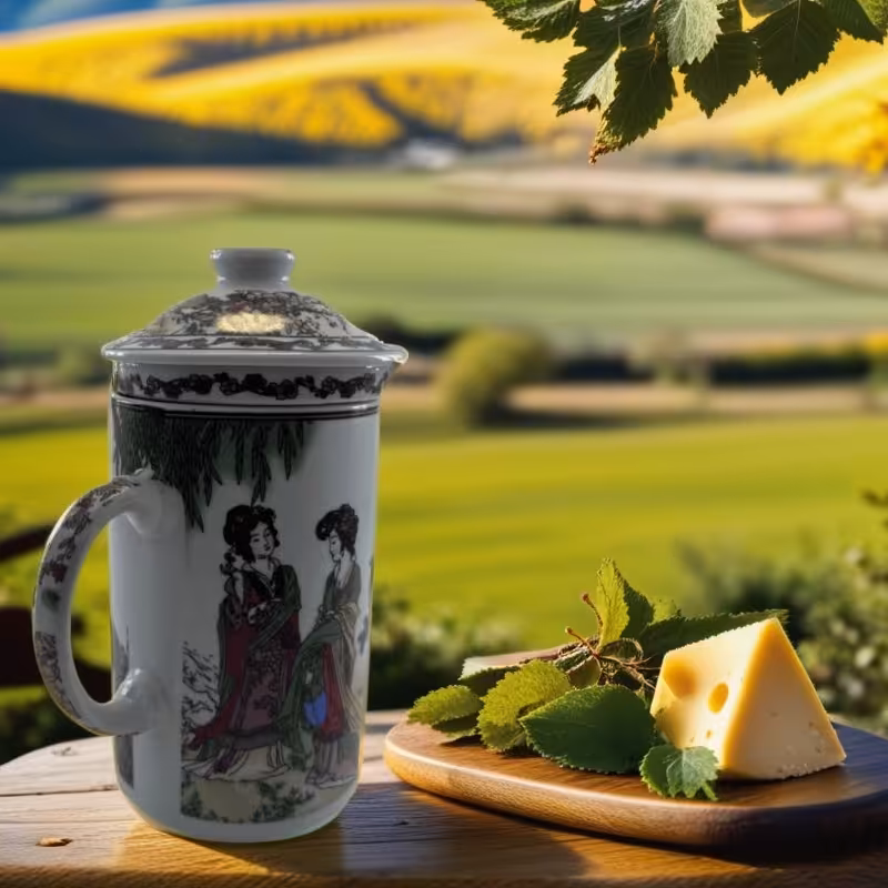 فنجان چای سبزچینی