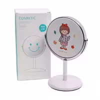 آینه آرایشی مدل  رومیزی طرح دخترک شاد کد 9070001