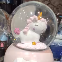 گوی موزیکال پمپی باتری خور سایز بزرگ  تک شاخ 