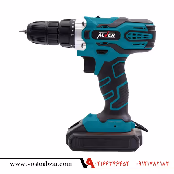 دریل پیچ گوشتی چکشی شارژی 18 وات آلورALVER