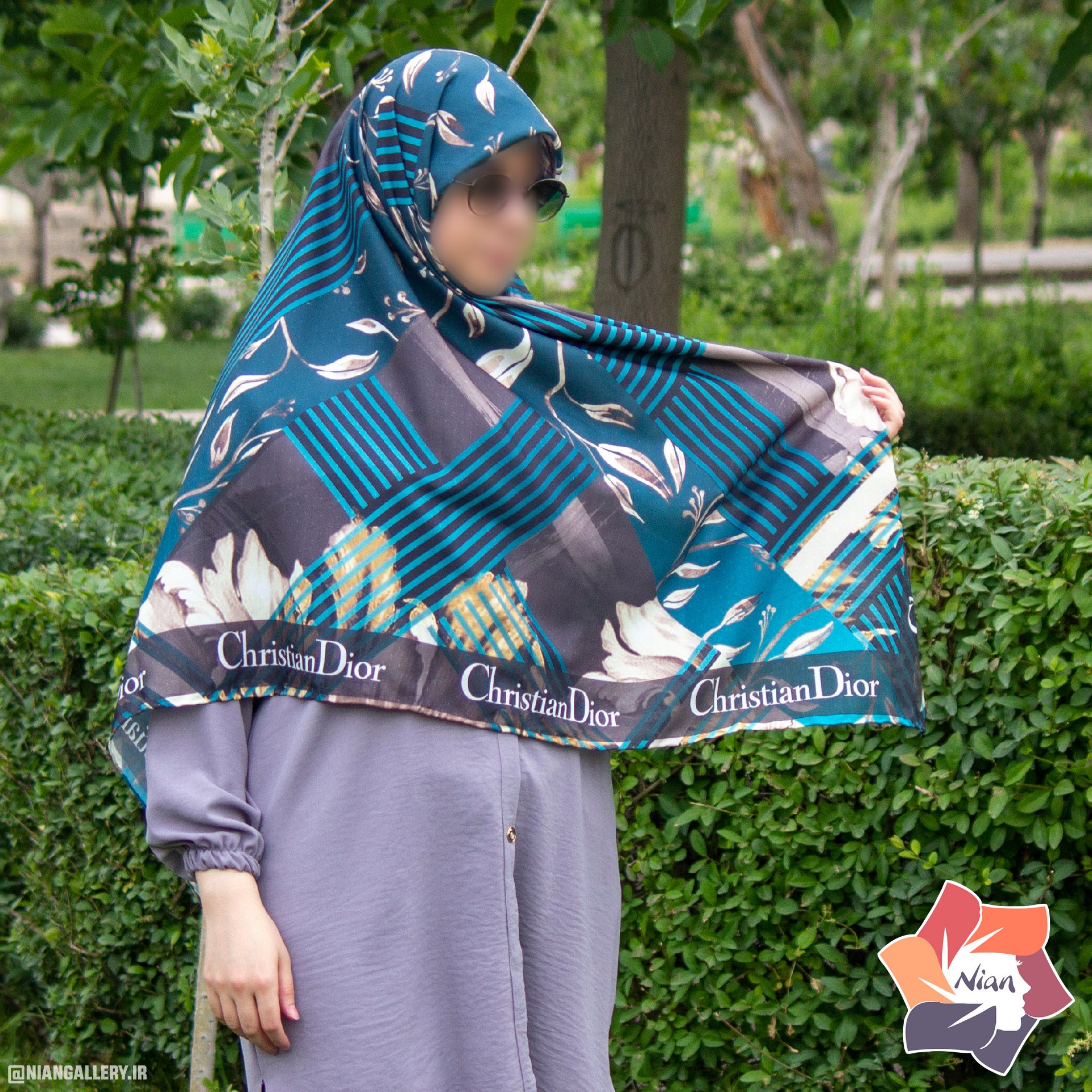 روسری نخی قواره 140 کد 0041