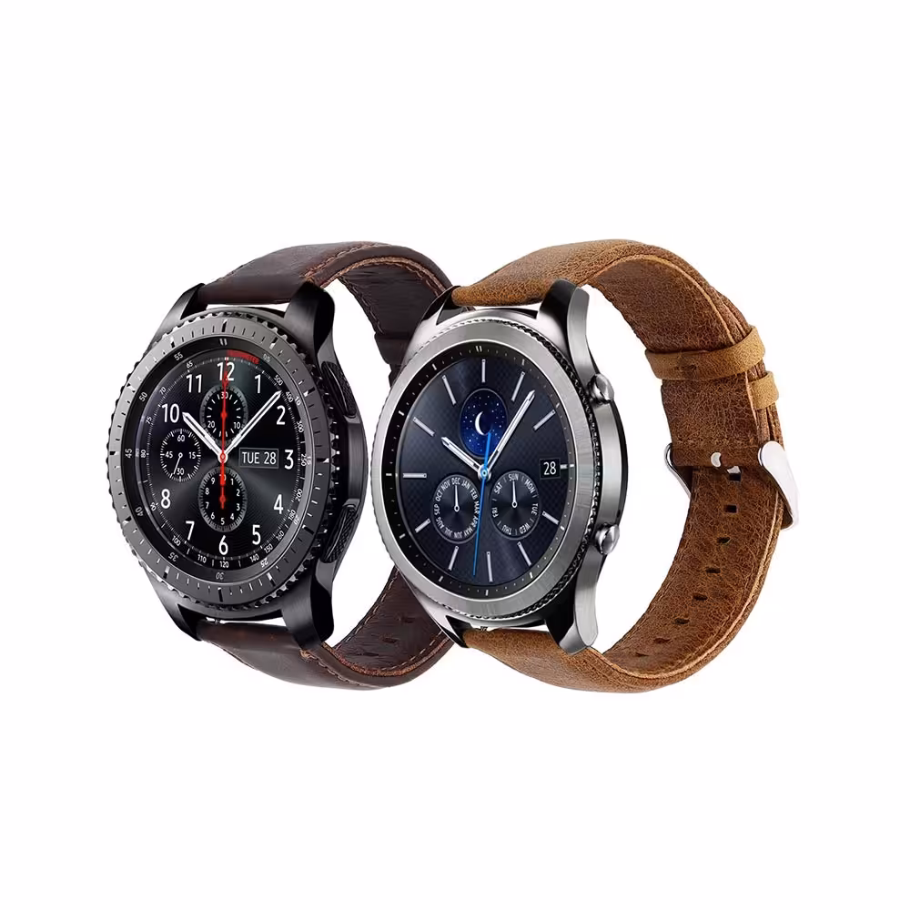 بند چرمی ساعت هوشمند سامسونگ Gear S3 مدل Genuine Leather