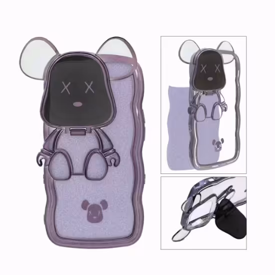 قاب گوشی Kaws استند شو با کاور اکلیلی برای iPhone 14 Pro