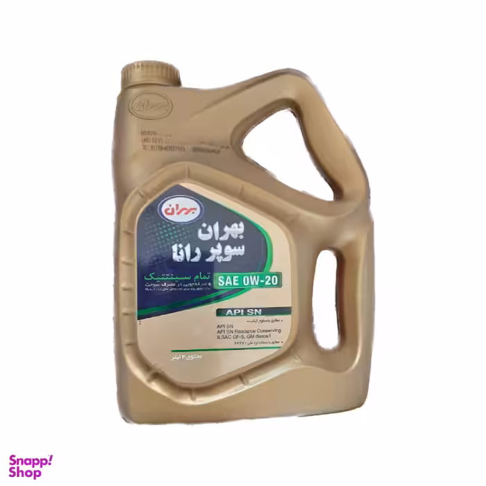 روغن بهران سوپر رانا 0_20 تمام سنتتک API SN حجم 4 لیتر