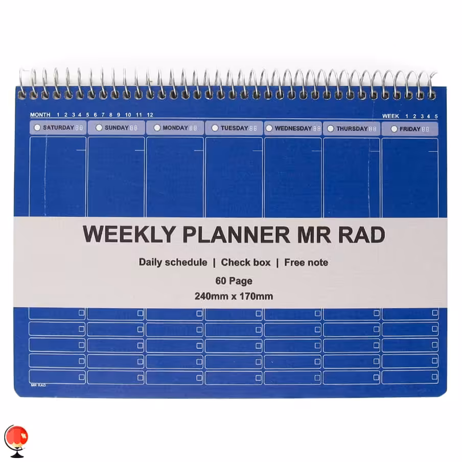 پلنر هفتگی مدل نوین رنگ آبی مستر راد