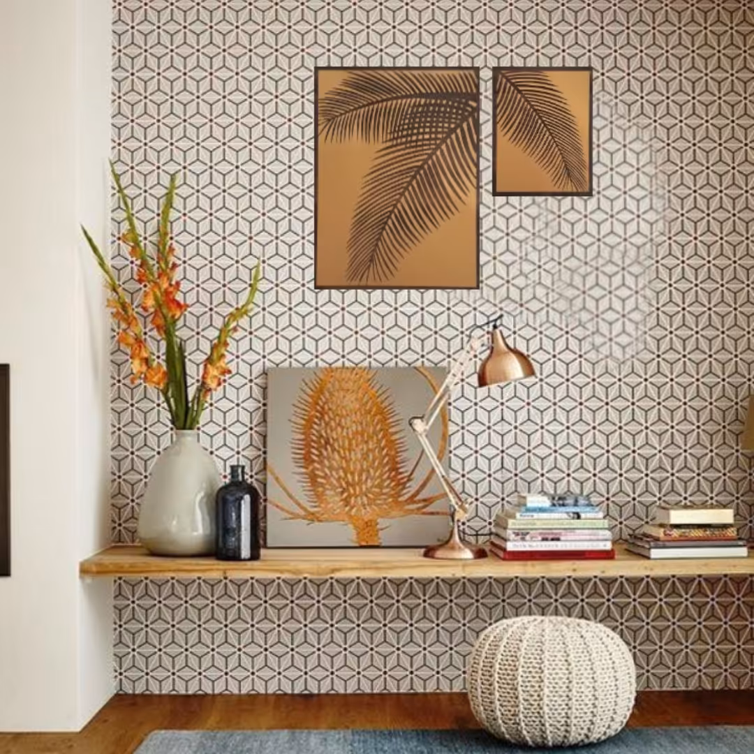 تابلو دوتکه برگ نخل