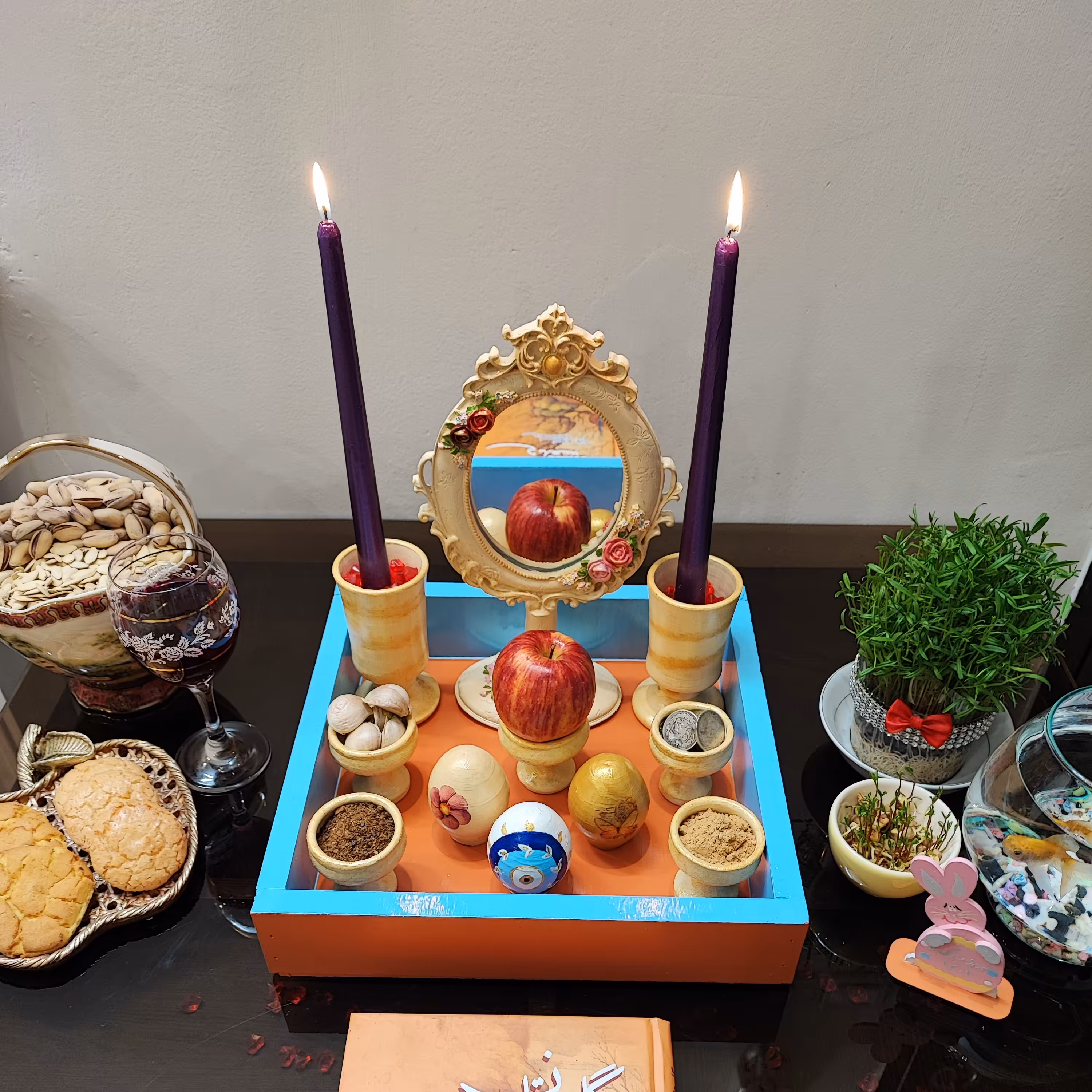 هفت سین شیک کامل با تخم مرغ رنگی 