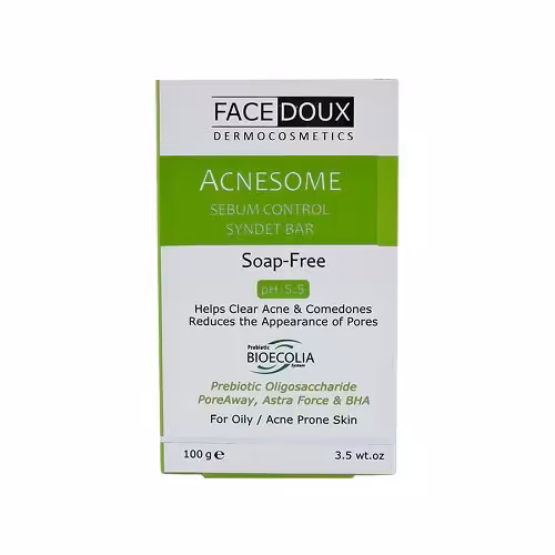 پن کنترل کننده چربی و آکنه زوم فیس دوکس / Face Doux Acne Some Sebum Control Syndet Bar