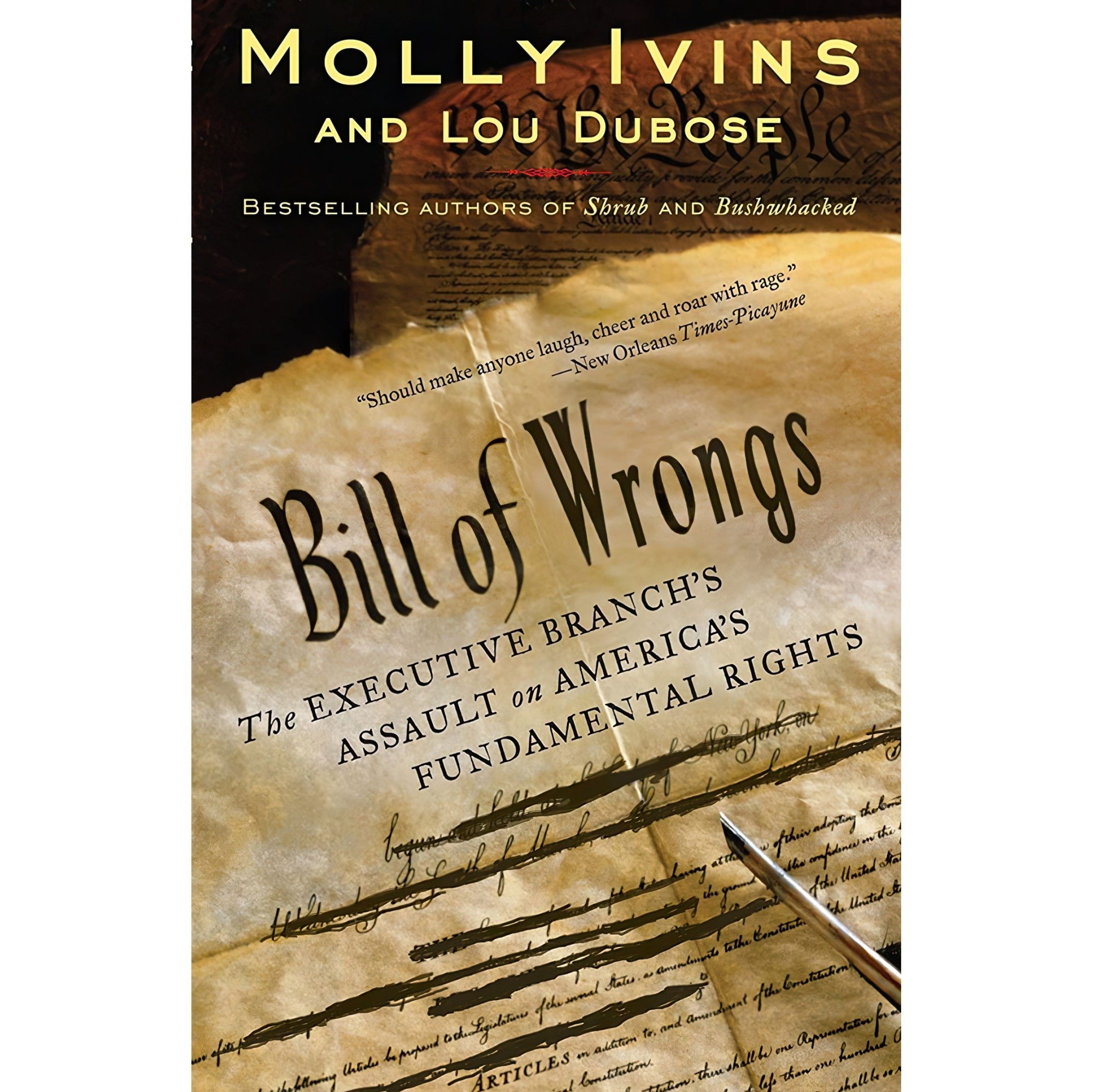 کتاب زبان اصلی Bill of Wrongs اثر Molly IvinsLou Dubose