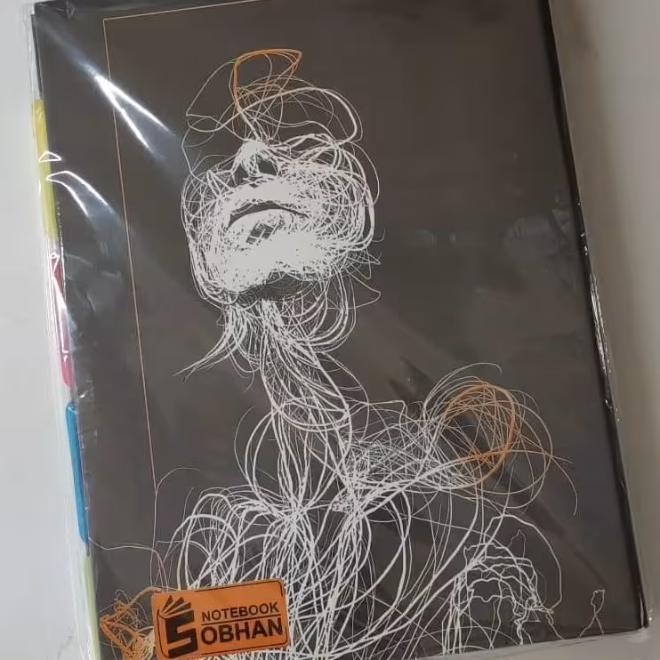 دفتر کلاسوری 100 برگ a4 قفل فلزی 26 حلقه با کاغذ یدک