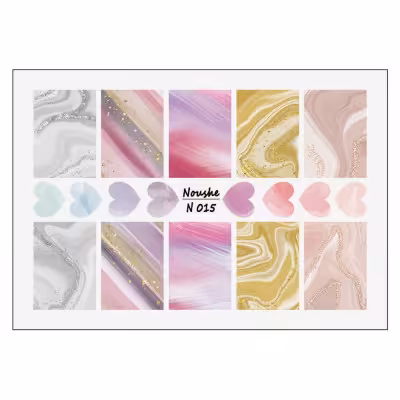 برچسب لنز ناخن نوشه مدل مرمری کد N015