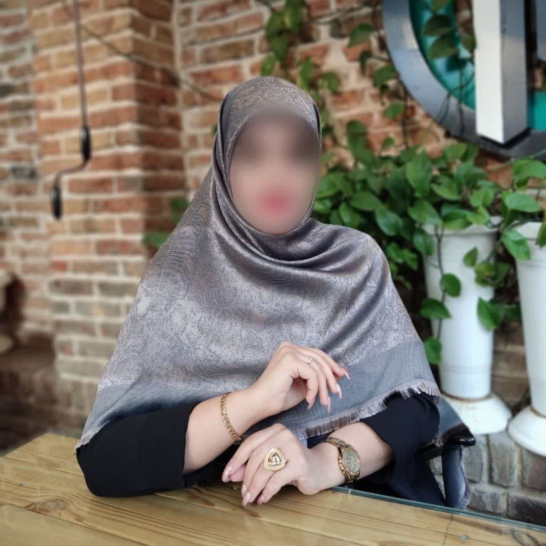 روسری نخ ابریشم ژاکارد دورو لمه دار