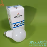 لامپ ال ای دی 15 وات ایران زمین مدل حبابی مهتابی پایه E27