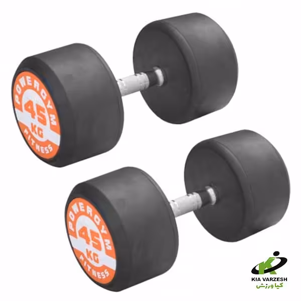 خرید دمبل گرد پاور جیم 45 کیلو | خرید   قیمت مناسب