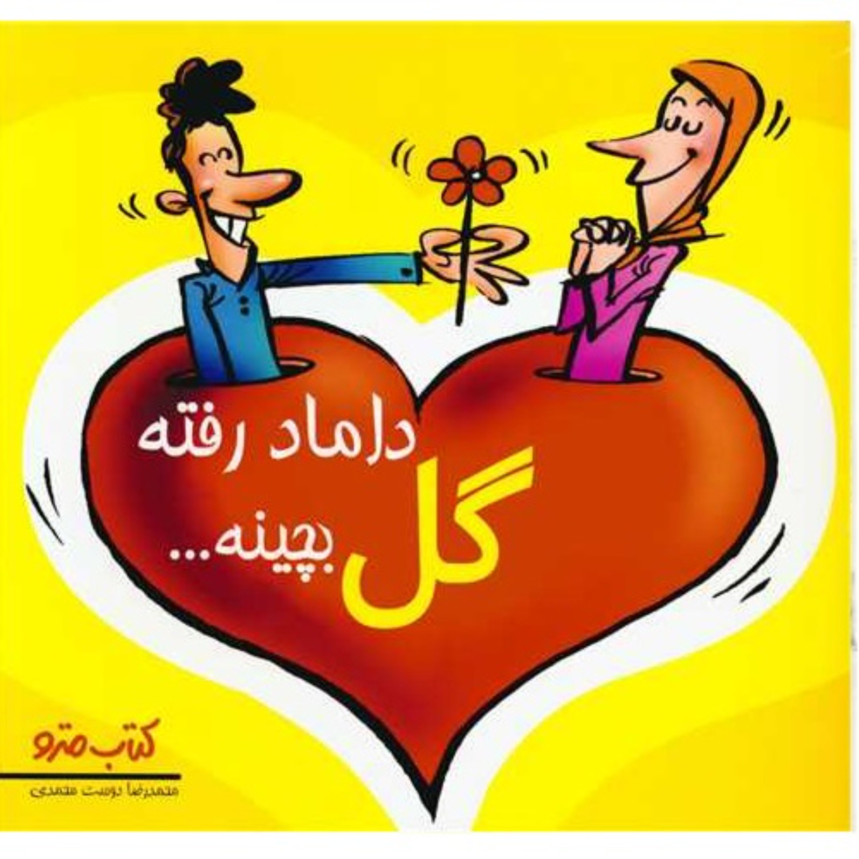 کتاب داماد رفته گل بچینه اثر محمدرضا دوست محمدی کتاب مترو طنز کاریکاتور نشر شهر