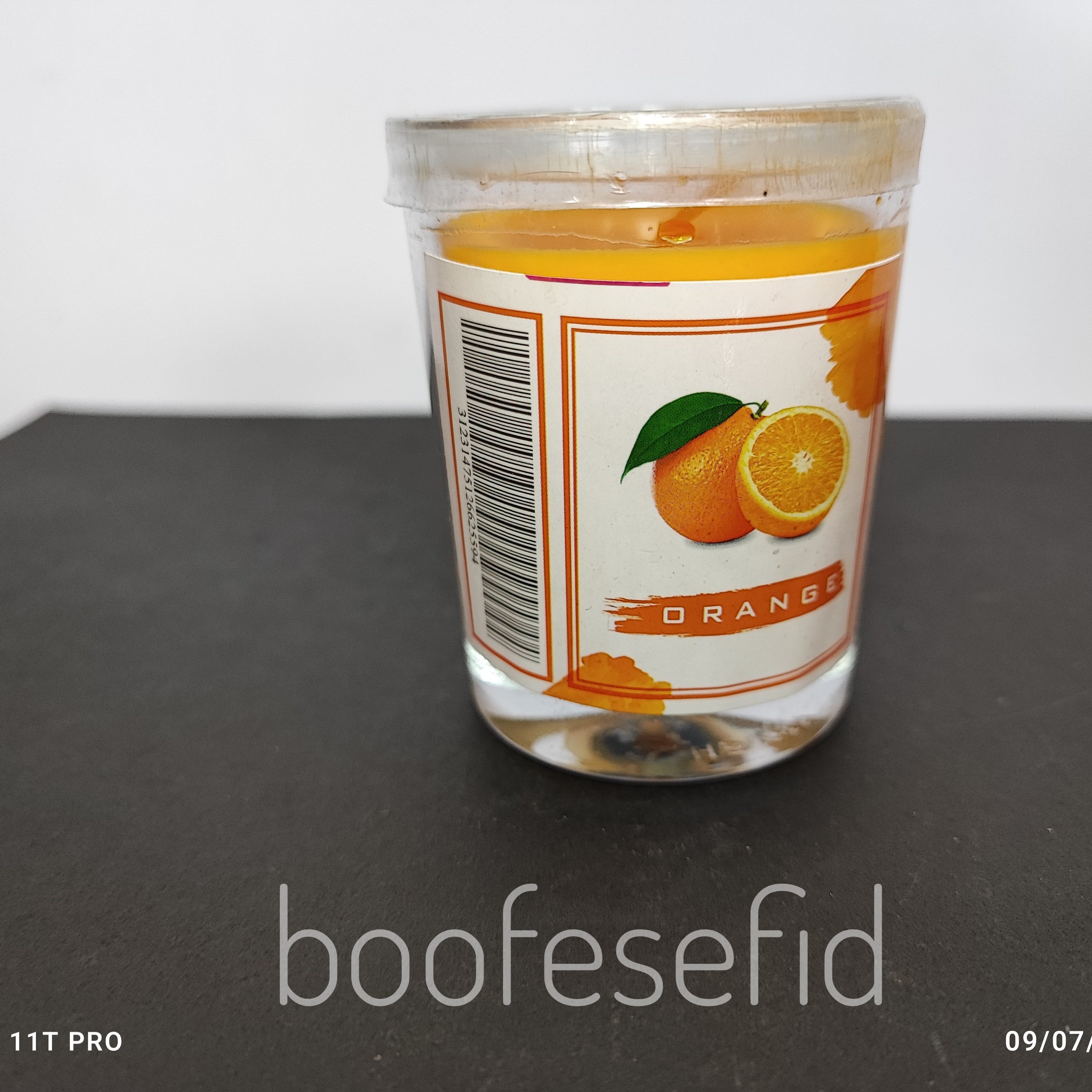 شمع استکانی با رایحه پرتغال 🍊