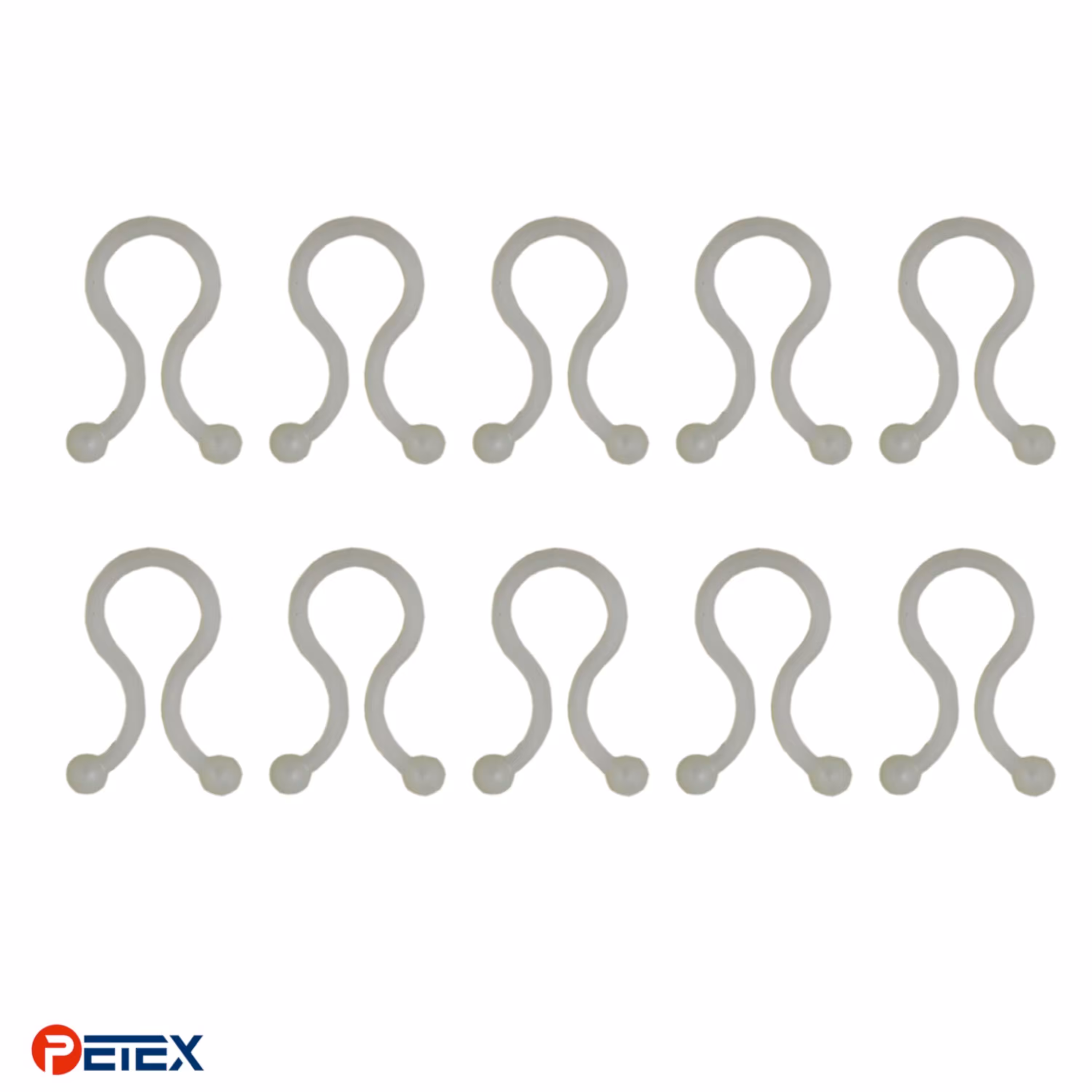 بست سیم فرانسوی رنگ استخوانی بسته 10 عددی