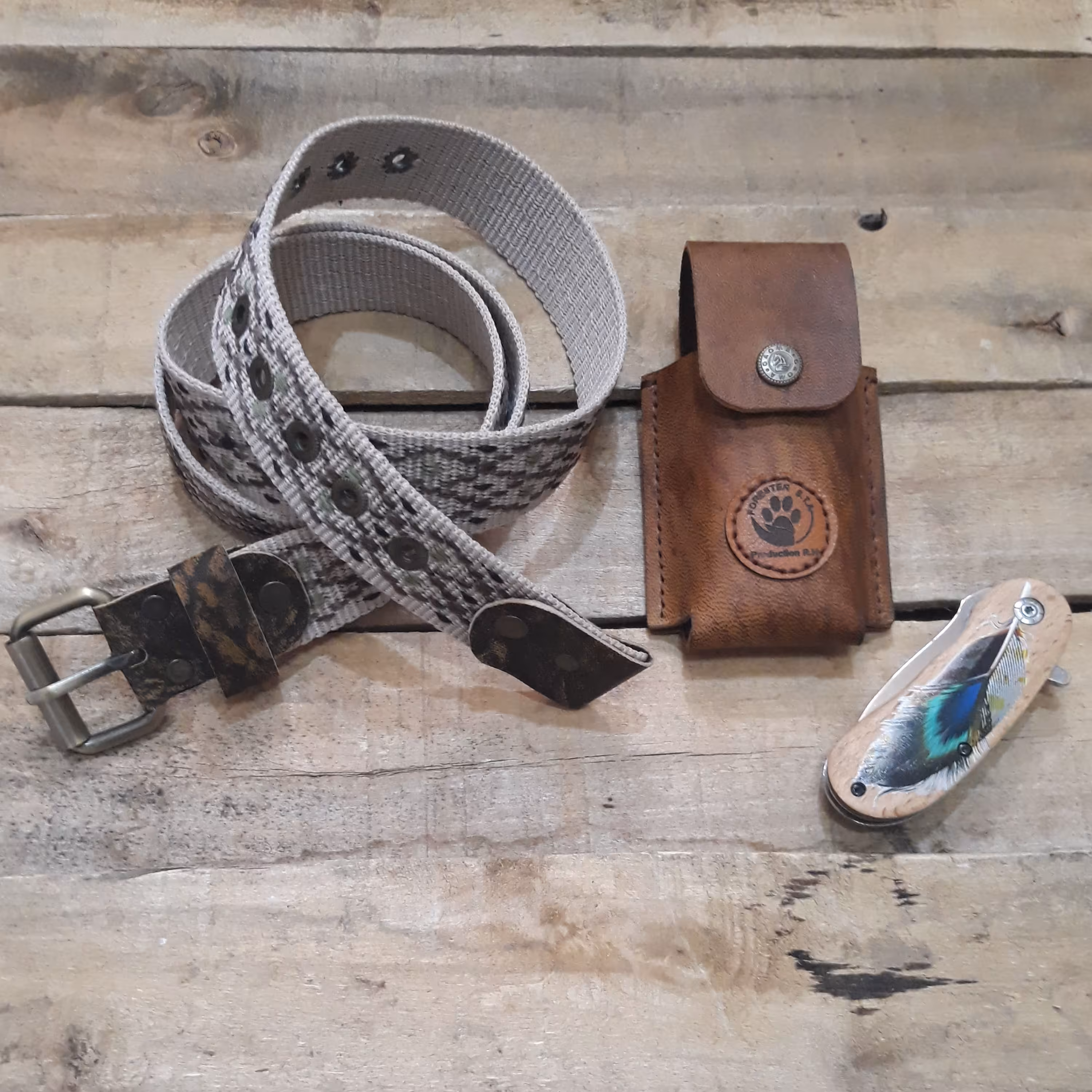 کمربند طرح آفریقایی - اسپرت - مناسب شلوار جین و شلوار شش جیب - کوهنوردی و سایر