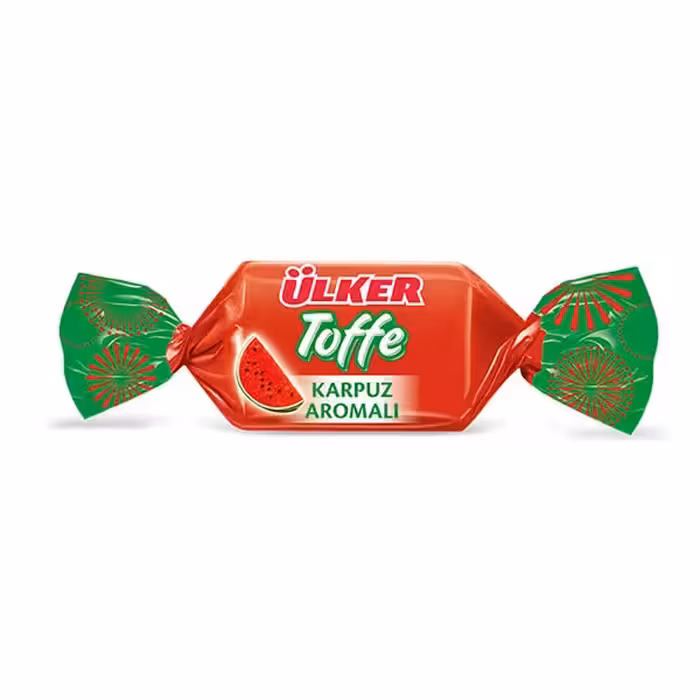 تافی هندوانه اولکر خارجی 250 گرمی نرم وتازه از خشکبار وزرا