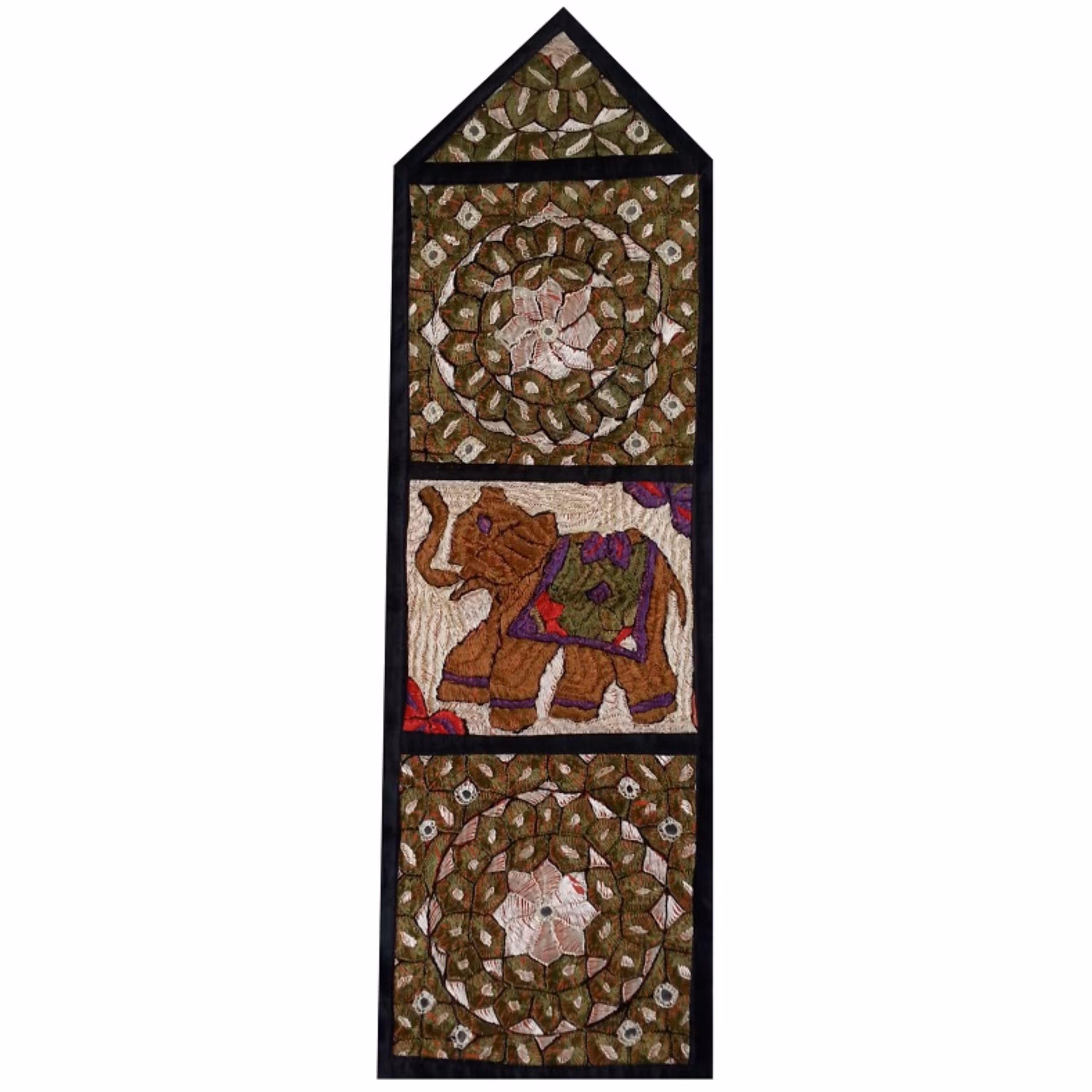 دیوارکوب 3 جیبه کد JAAB8 سوزن دوزی ابریشم
