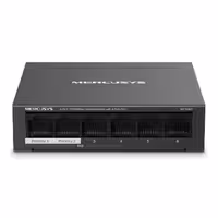 قیمت و خرید سوییچ 6 پورت دسکتاپ و PoE مرکوسیس مدل MS106LP | یاس ارتباط