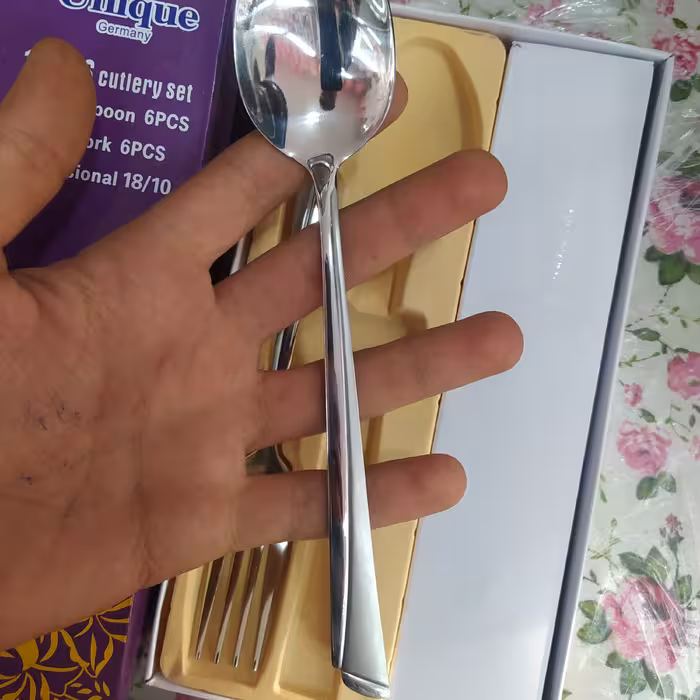 قاشق و چنگال یونیک نگیر مدل ناخنی(اصلی) قاشق چنگال 