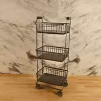 جای سیب زمینی پیاز سوپری طوسی  (3 طبقه ) مدل کاریزما (B.V.K ) 421603