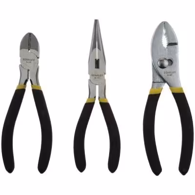 ست 3 تایی انبردست، دم باریک و سیم چین استنلیست سه تایی انبردست، دم باریک و سیم چین استنلی 114-48-0