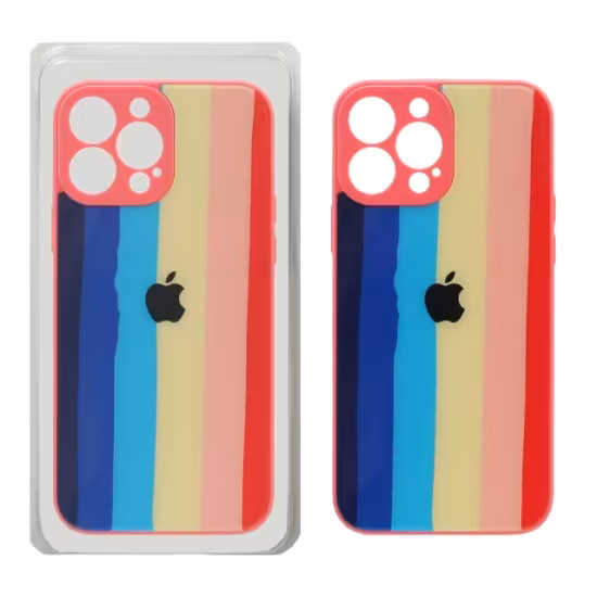 قاب گوشی آبرنگی پشت گلس محافظ لنزدار برای Iphone 13 Pro Max - کد 297