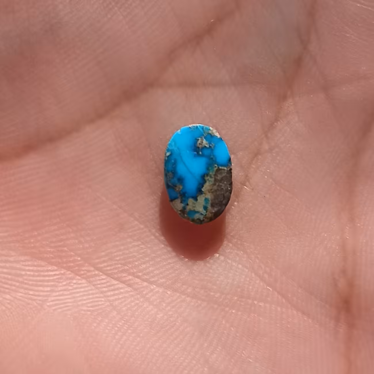 سنگ فیروزه اصل نیشابوری محک طبیعی زیبا .     ،   