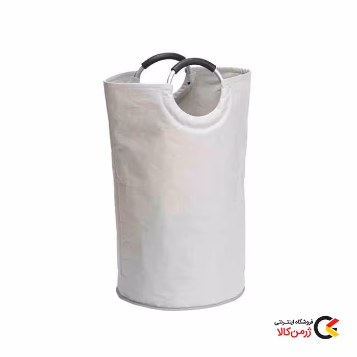 سبد رخت چرک پارچه ای دسته دار سفید مدل Jumbo Stone برند ونکو