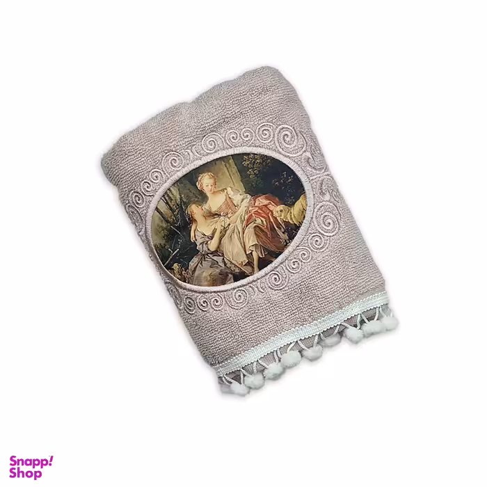 حوله دستی طرح آمور سایز 40×80 سانتی متر