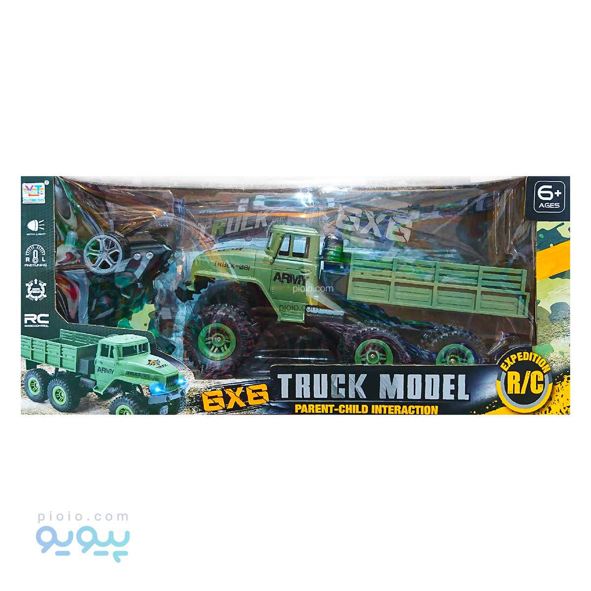 کامیون جنگی کنترلی 6چرخ آیتم 383-90 تک و عمده