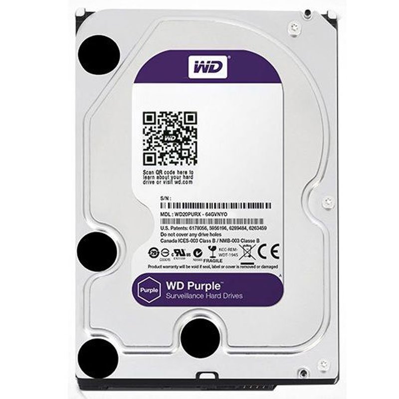 هارددیسک اینترنال وسترن دیجیتال مدل WD 6TB PURPLE