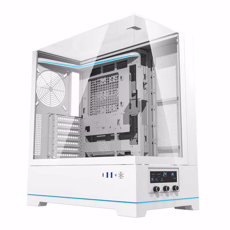 قیمت و خرید کیس کامپیوتر دارک فلش مدل DY450 Pro ATX White | یاس ارتباط