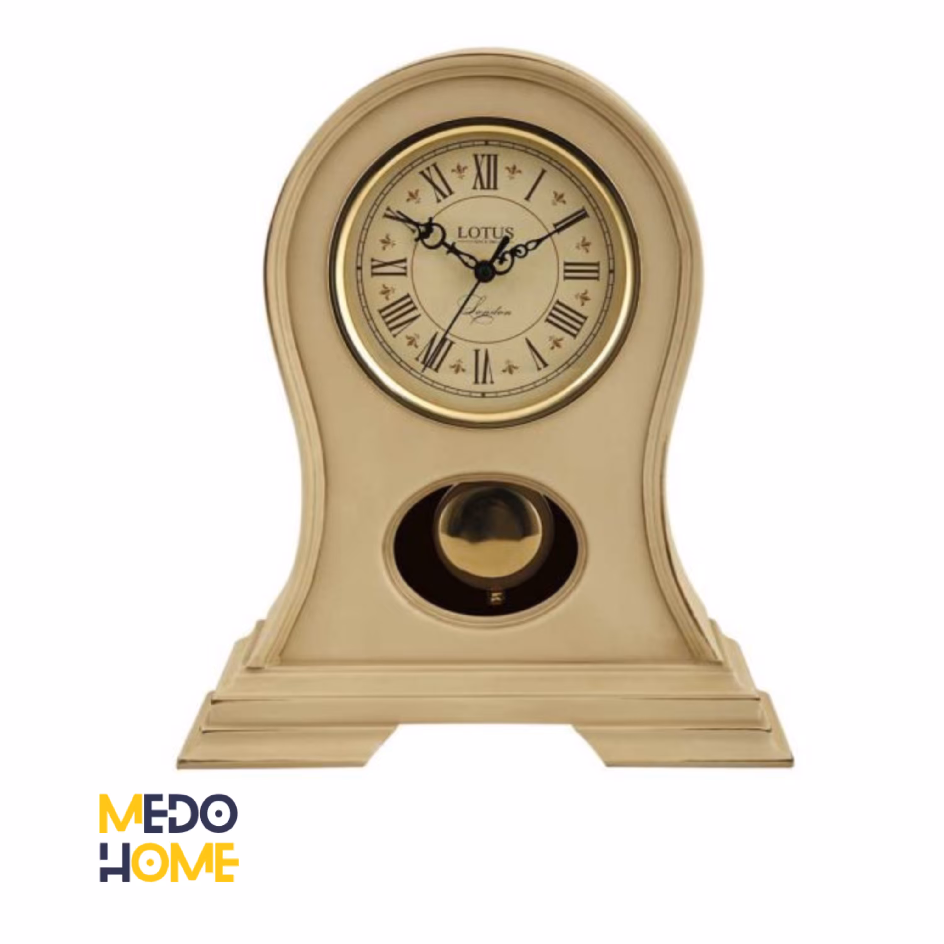 ساعت رومیزی لوتوس مدل DEMI کد T-5510 رنگ نسکافه ای