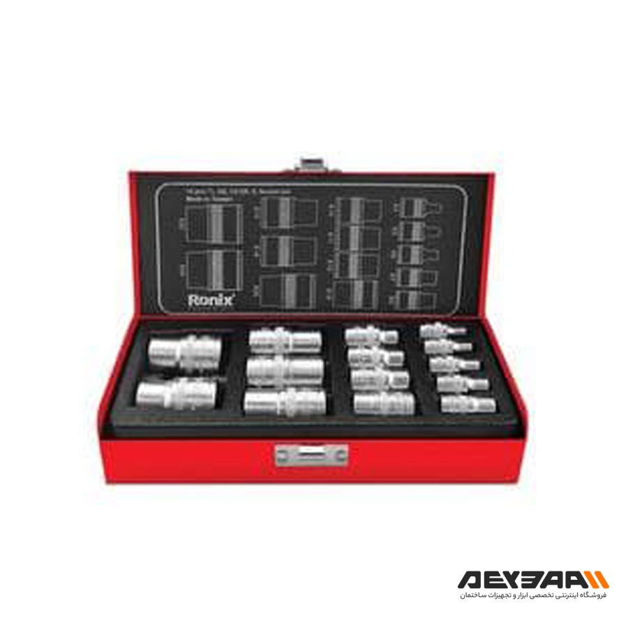 مجموعه 14 عددی آچار بکس ترکیبی رونیکس مدل RH-2695