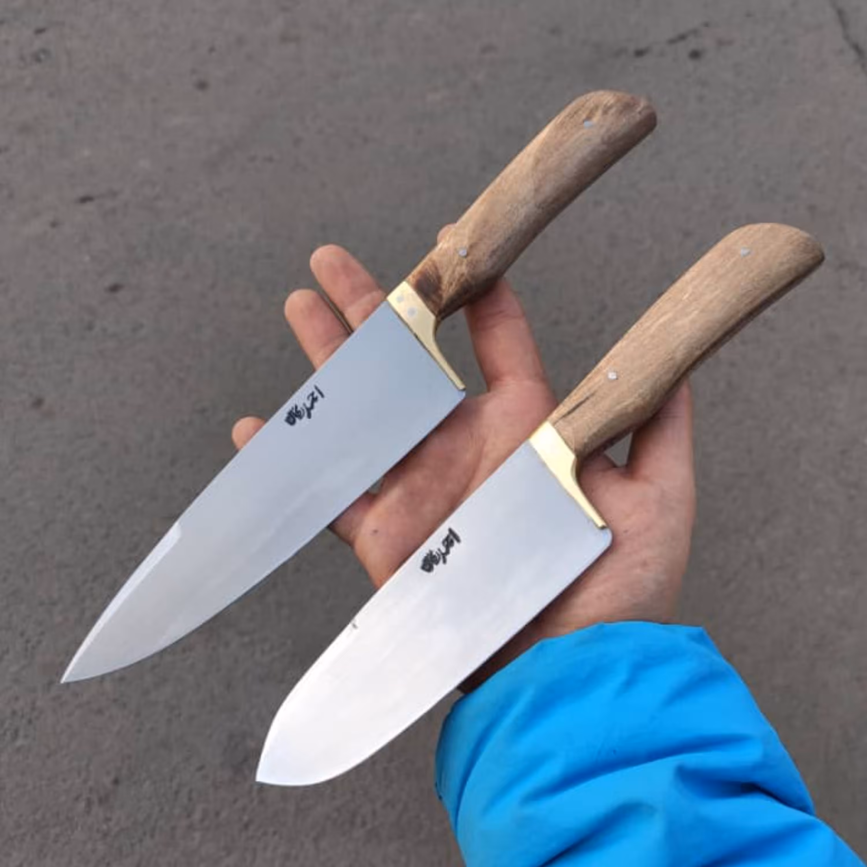 چاقو راسته و سلاخی فولادی پگیج کامل قصابی