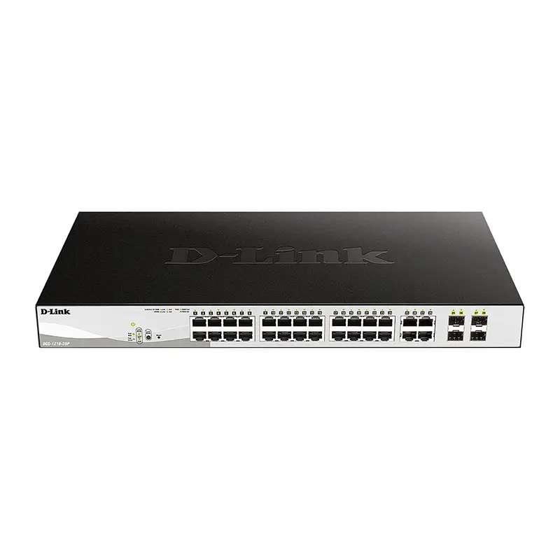 خرید و قیمت سوئیچ 28 پورت گیگابیتی دی لینک مدل DGS 1210 28