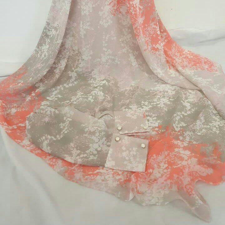 ست روسری و ساق حریر ژورژت