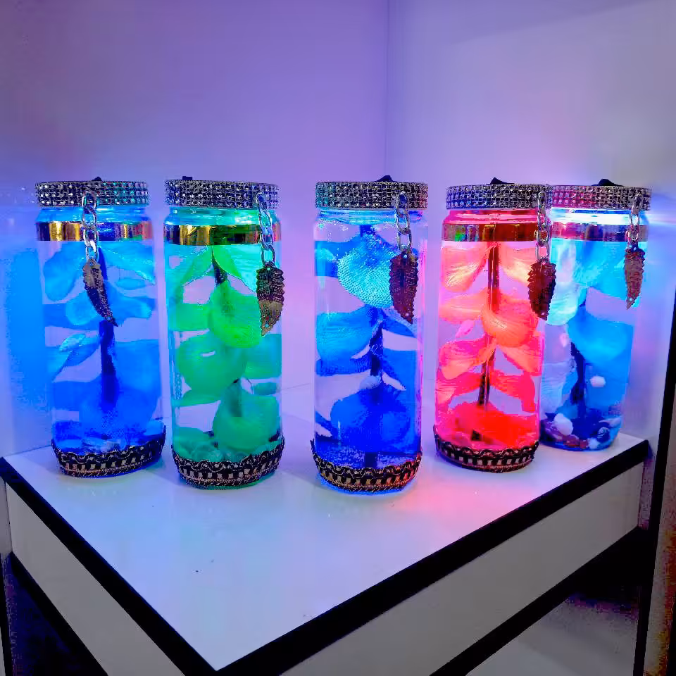 چراغ دکوری و کادویی رنگ سبز