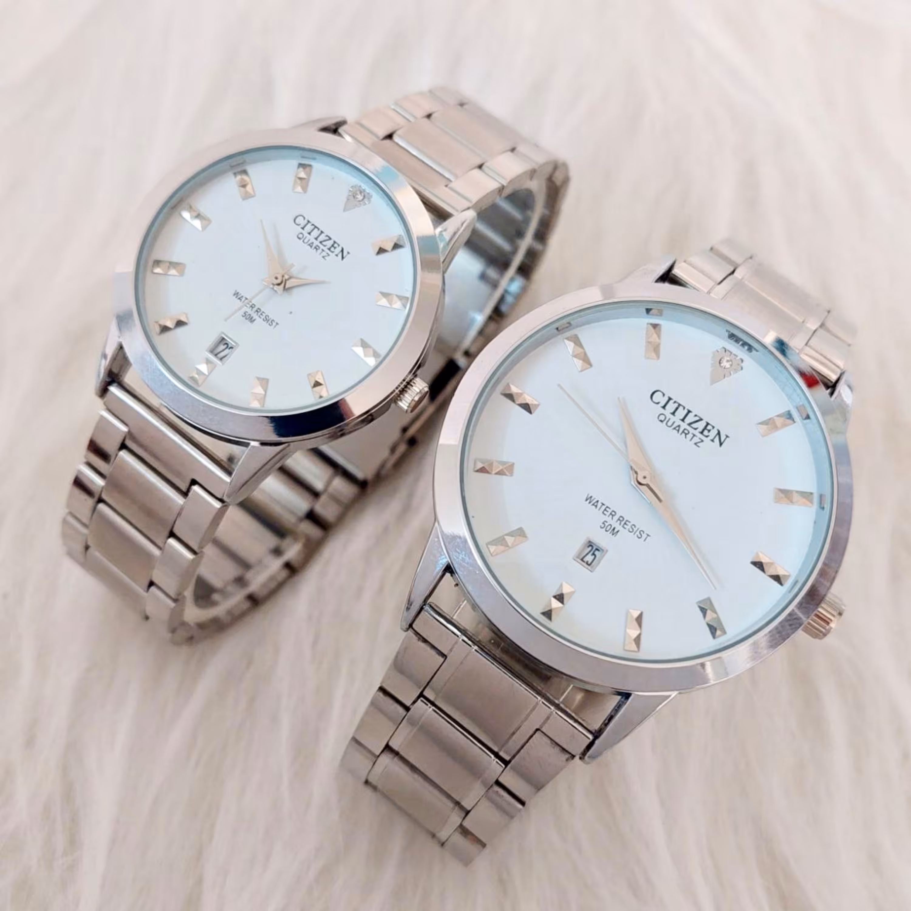 ساعت سیتیزن مردانه و زنانه استیل با گارانتی