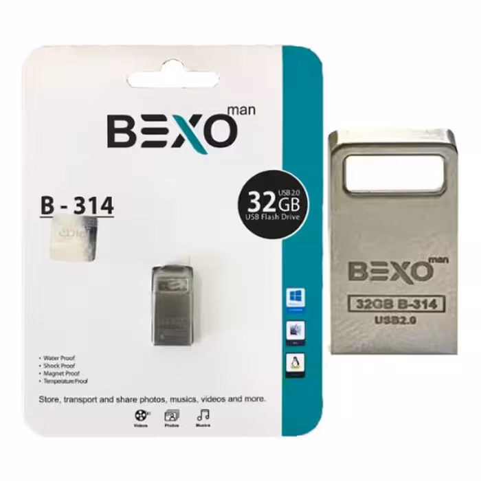 فلش بکسو مدل B-314 با ظرفیت 32 گیگابایت گارانتی 5 ساله