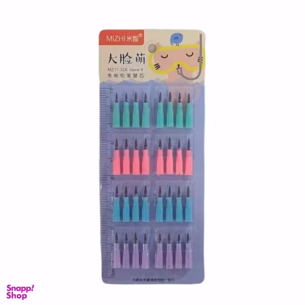 نوک مداد فشنگی مدل حیوانات بسته 32 عددی