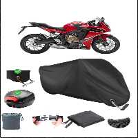 چادر موتورسیکلت مشکی HONDA CBR 650 F قفل کیسه عقب سازگار با برزنت ضد آب موتور سیکلت Breen